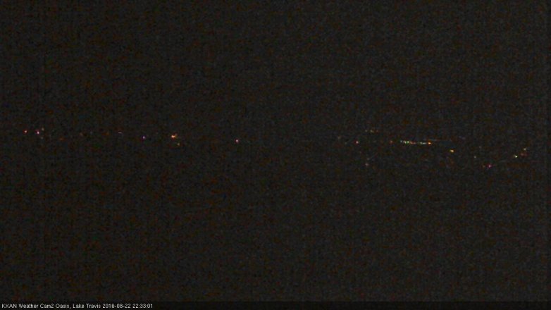 Lake Travis webcam, August 22, 2016 10:00 PM CT