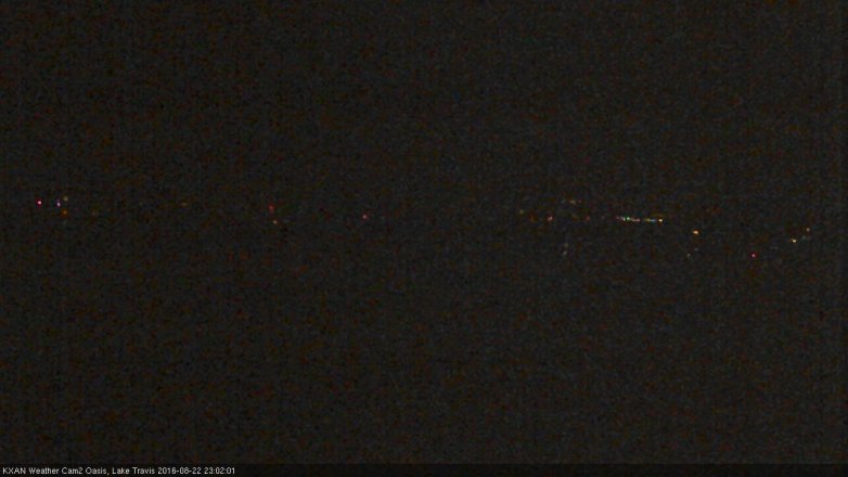Lake Travis webcam, August 22, 2016 10:10 PM CT
