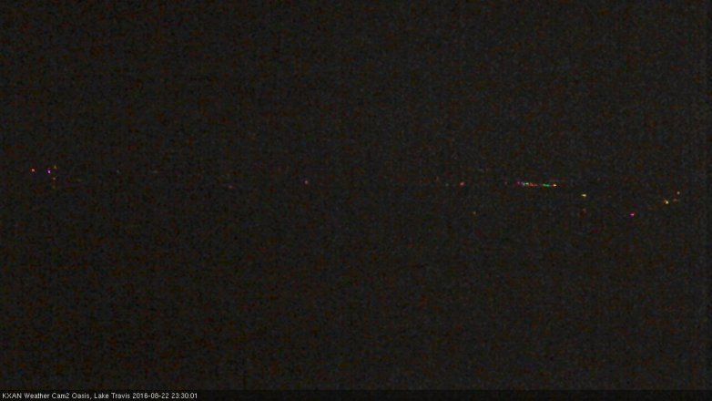 Lake Travis webcam, August 22, 2016 10:35 PM CT