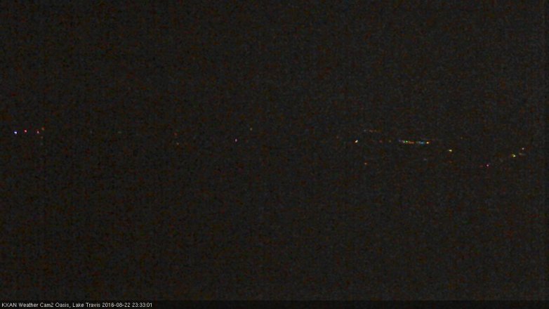 Lake Travis webcam, August 22, 2016 10:40 PM CT