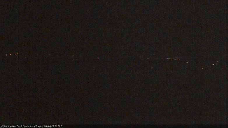 Lake Travis webcam, August 22, 2016 10:55 PM CT