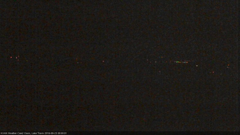 Lake Travis webcam, August 22, 2016 11:05 PM CT