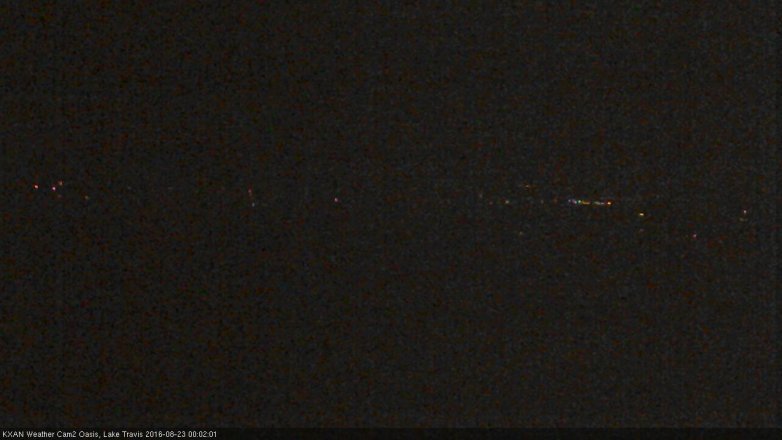 Lake Travis webcam, August 22, 2016 11:10 PM CT