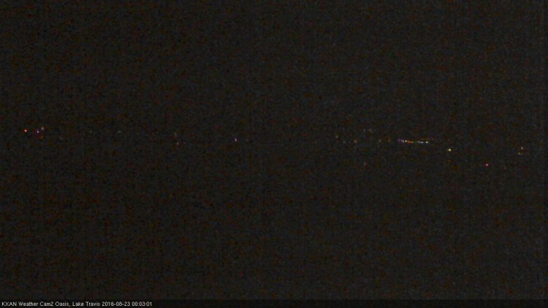 Lake Travis webcam, August 22, 2016 11:30 PM CT