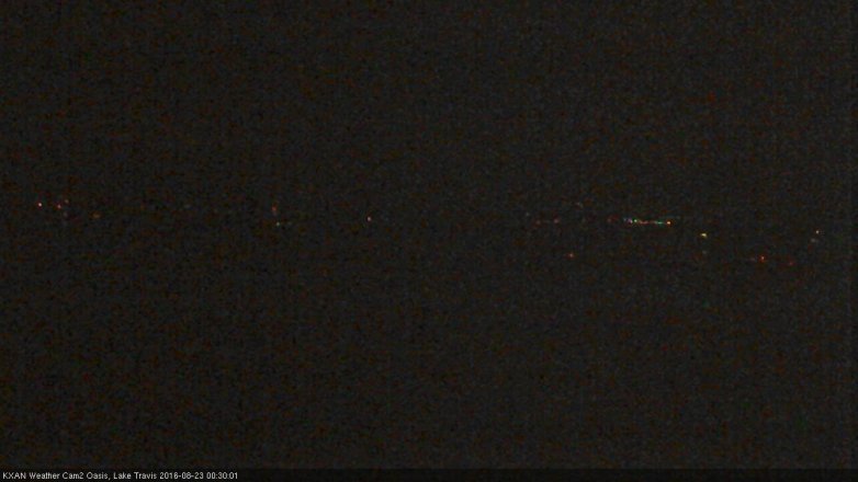 Lake Travis webcam, August 22, 2016 11:35 PM CT