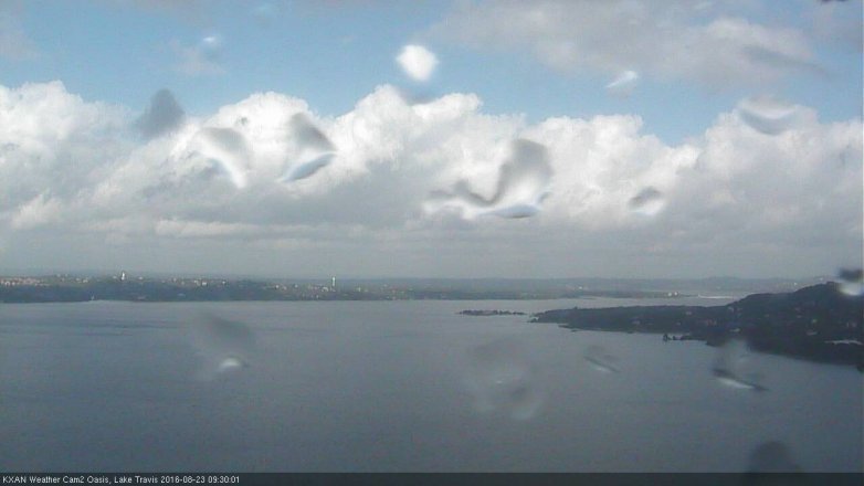 Lake Travis webcam, August 23, 2016 9:00 AM CT