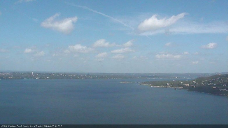 Lake Travis webcam, August 23, 2016 11:00 AM CT