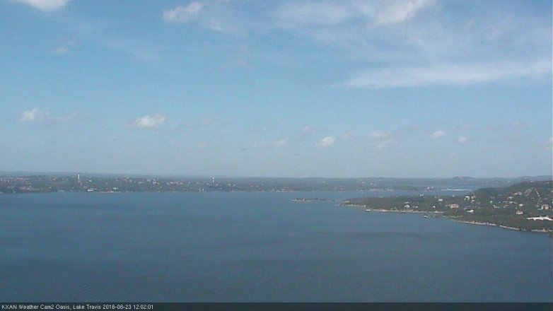Lake Travis webcam, August 23, 2016 11:20 AM CT