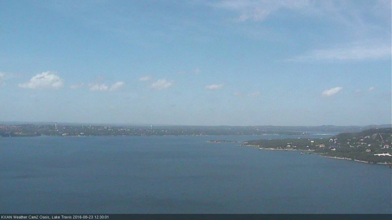 Lake Travis webcam, August 23, 2016 11:55 AM CT