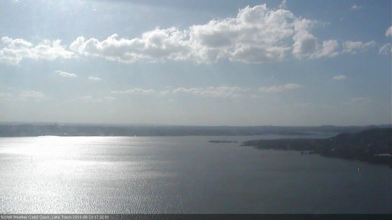 Lake Travis webcam, August 23, 2016 5:00 PM CT