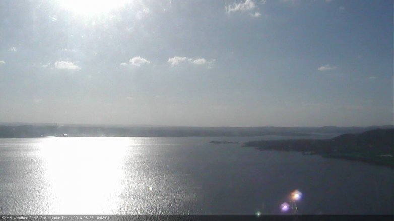 Lake Travis webcam, August 23, 2016 5:05 PM CT