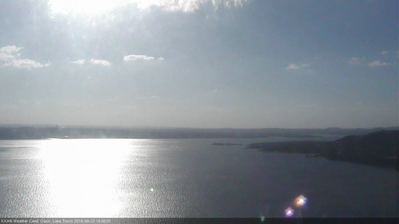 Lake Travis webcam, August 23, 2016 5:30 PM CT