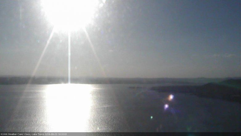 Lake Travis webcam, August 23, 2016 5:50 PM CT