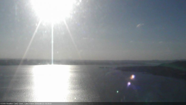 Lake Travis webcam, August 23, 2016 5:55 PM CT