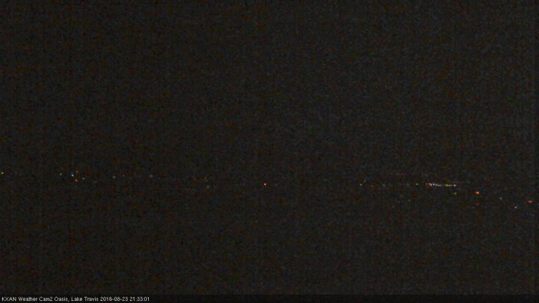 Lake Travis webcam, August 23, 2016 8:55 PM CT
