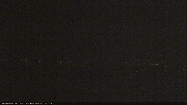 Lake Travis webcam, August 23, 2016 9:40 PM CT