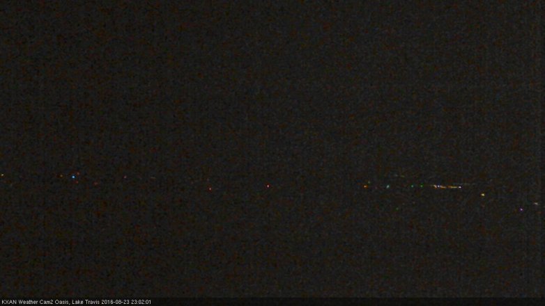 Lake Travis webcam, August 23, 2016 10:05 PM CT