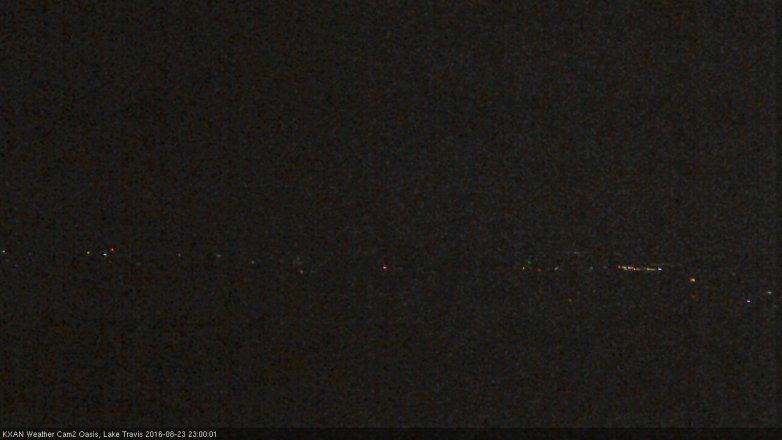 Lake Travis webcam, August 23, 2016 10:15 PM CT