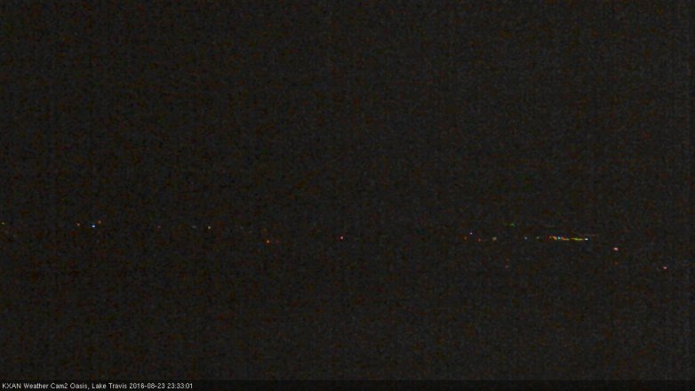 Lake Travis webcam, August 23, 2016 10:40 PM CT