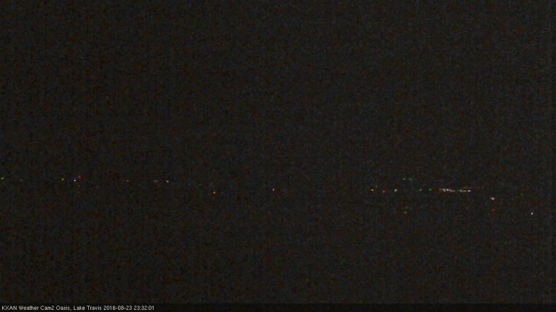 Lake Travis webcam, August 23, 2016 10:45 PM CT