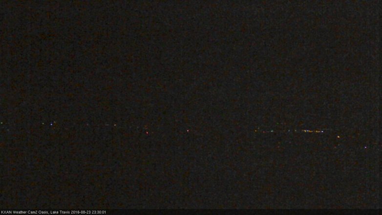 Lake Travis webcam, August 23, 2016 10:50 PM CT