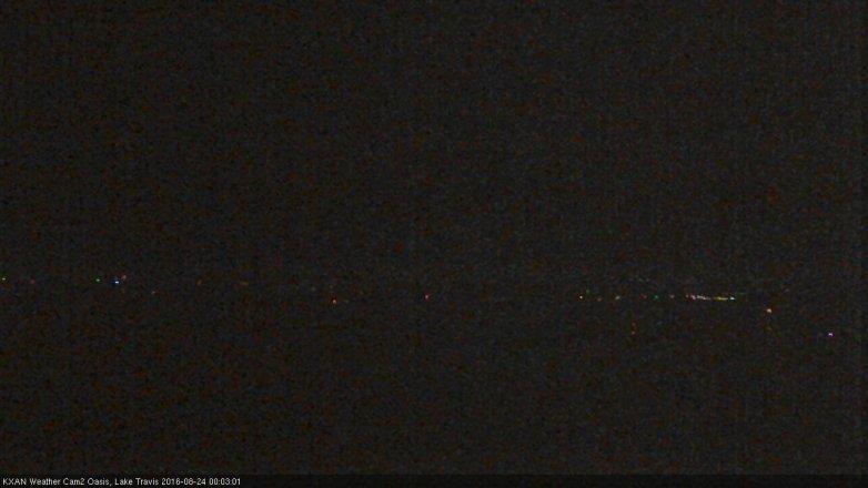 Lake Travis webcam, August 23, 2016 11:30 PM CT