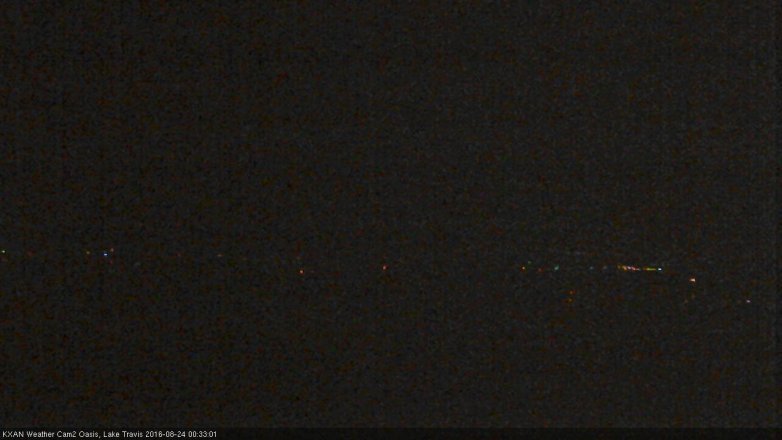 Lake Travis webcam, August 23, 2016 11:45 PM CT