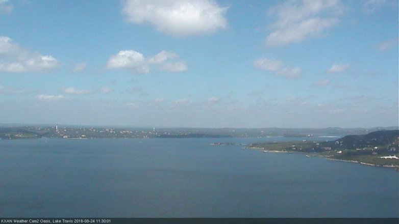 Lake Travis webcam, August 24, 2016 11:00 AM CT