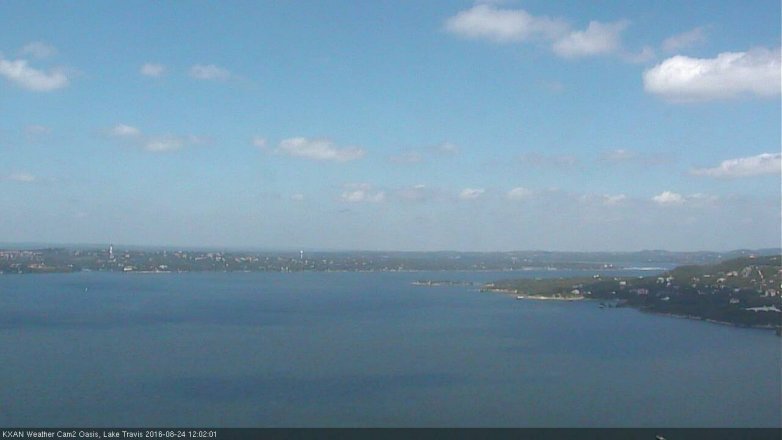 Lake Travis webcam, August 24, 2016 11:20 AM CT