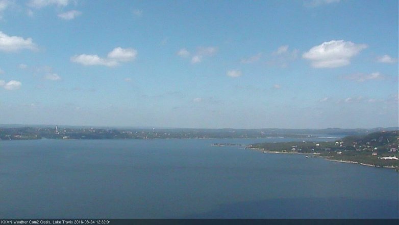 Lake Travis webcam, August 24, 2016 11:55 AM CT