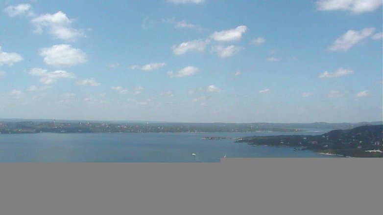 Lake Travis webcam, August 24, 2016 12:55 PM CT