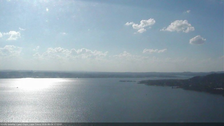 Lake Travis webcam, August 24, 2016 4:40 PM CT