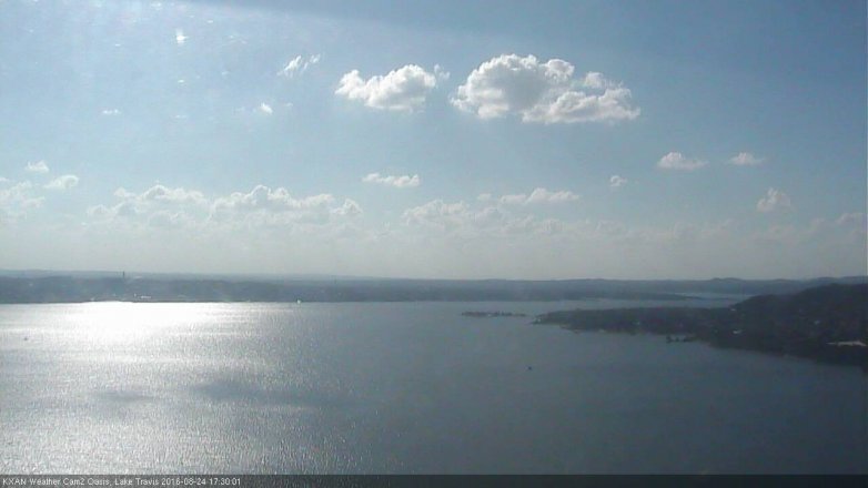 Lake Travis webcam, August 24, 2016 4:55 PM CT