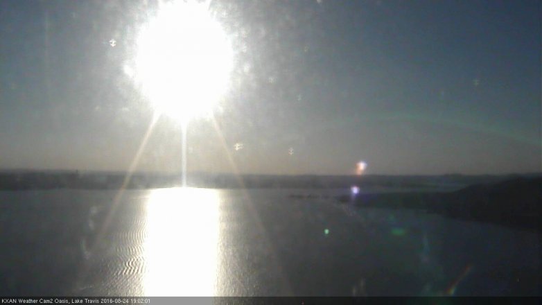Lake Travis webcam, August 24, 2016 6:30 PM CT