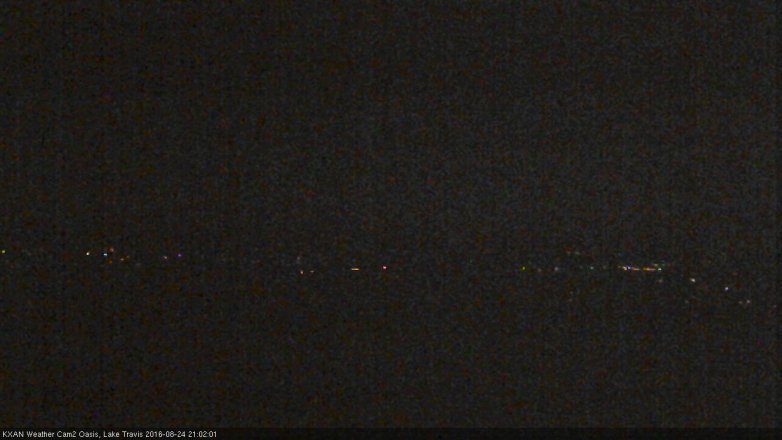 Lake Travis webcam, August 24, 2016 8:10 PM CT