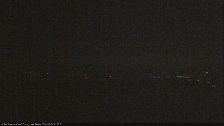 Lake Travis webcam, August 24, 2016 8:20 PM CT