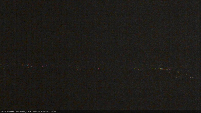 Lake Travis webcam, August 24, 2016 8:45 PM CT