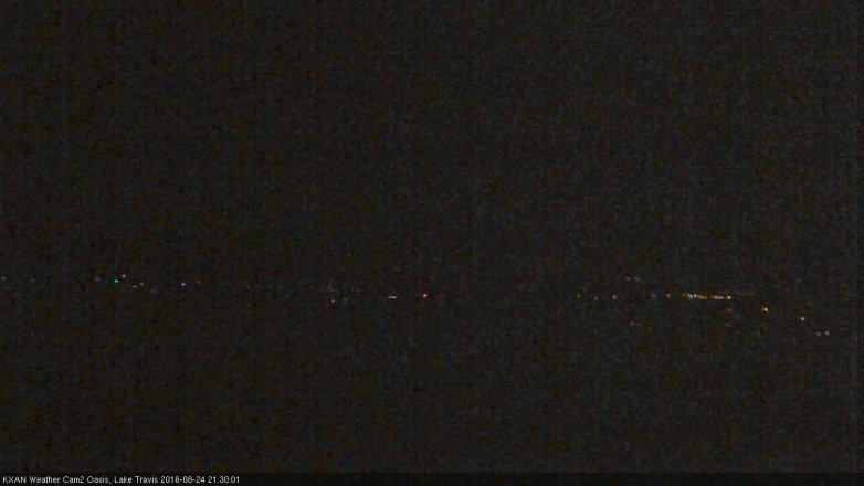 Lake Travis webcam, August 24, 2016 8:55 PM CT