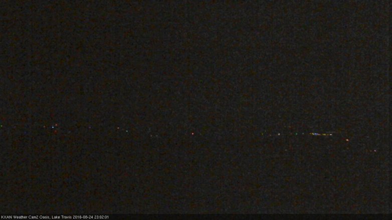 Lake Travis webcam, August 24, 2016 10:10 PM CT