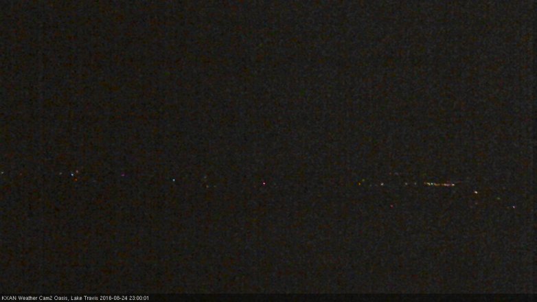 Lake Travis webcam, August 24, 2016 10:20 PM CT