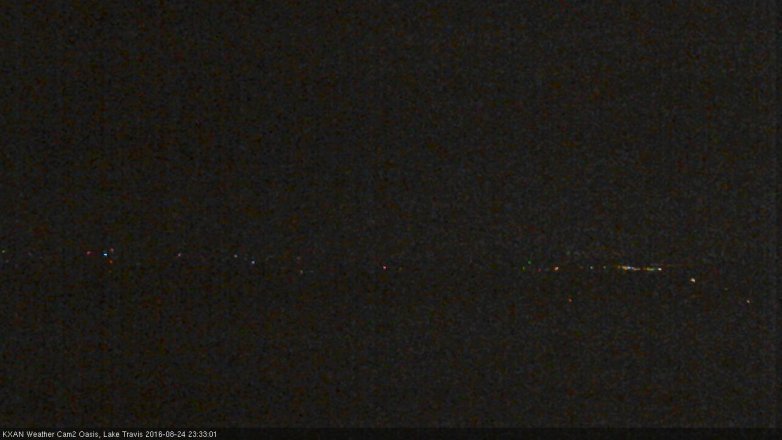 Lake Travis webcam, August 24, 2016 10:45 PM CT