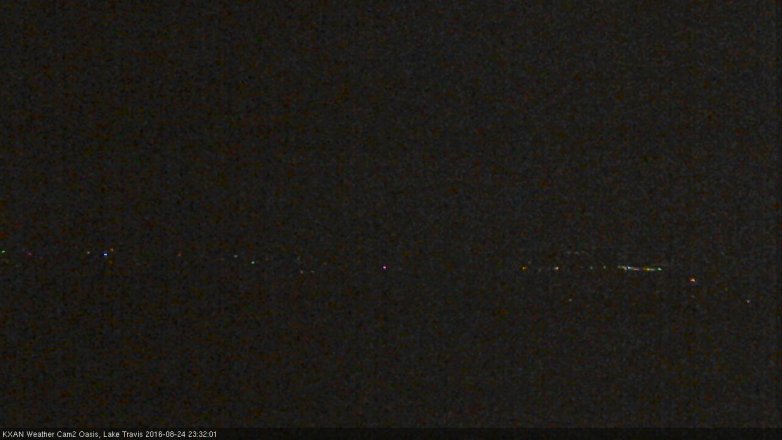 Lake Travis webcam, August 24, 2016 10:50 PM CT