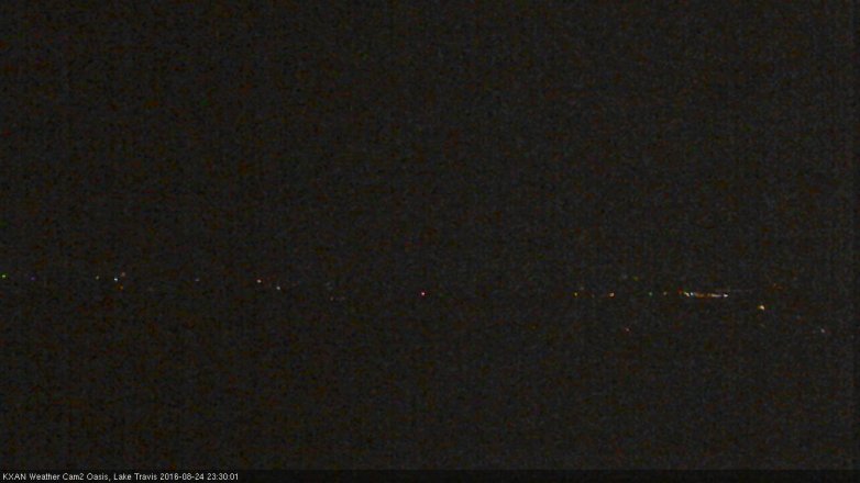 Lake Travis webcam, August 24, 2016 10:55 PM CT