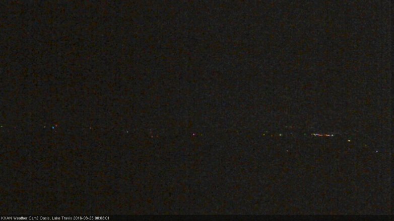 Lake Travis webcam, August 24, 2016 11:10 PM CT
