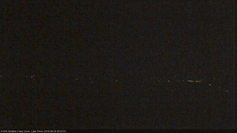Lake Travis webcam, August 24, 2016 11:35 PM CT