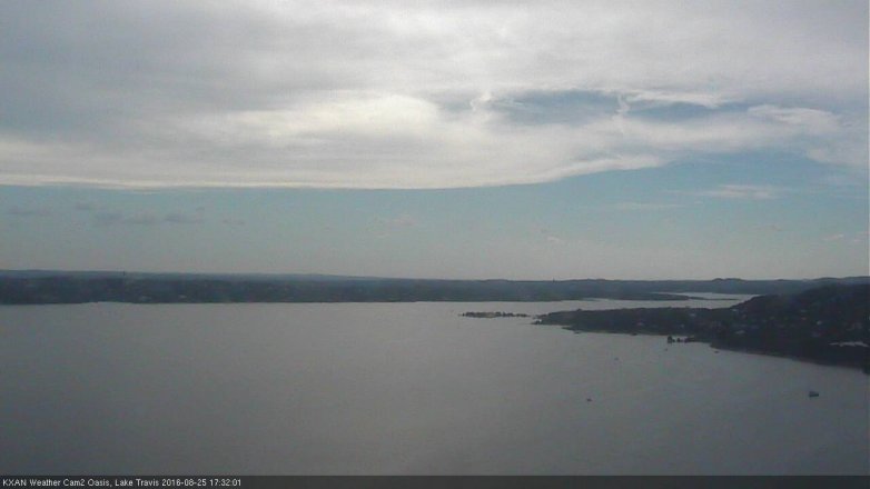 Lake Travis webcam, August 25, 2016 4:45 PM CT