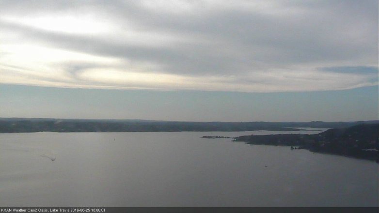 Lake Travis webcam, August 25, 2016 5:05 PM CT