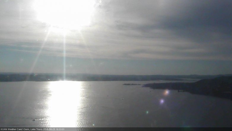 Lake Travis webcam, August 25, 2016 6:00 PM CT