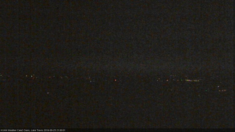 Lake Travis webcam, August 25, 2016 8:10 PM CT