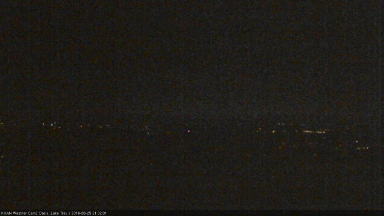 Lake Travis webcam, August 25, 2016 8:15 PM CT